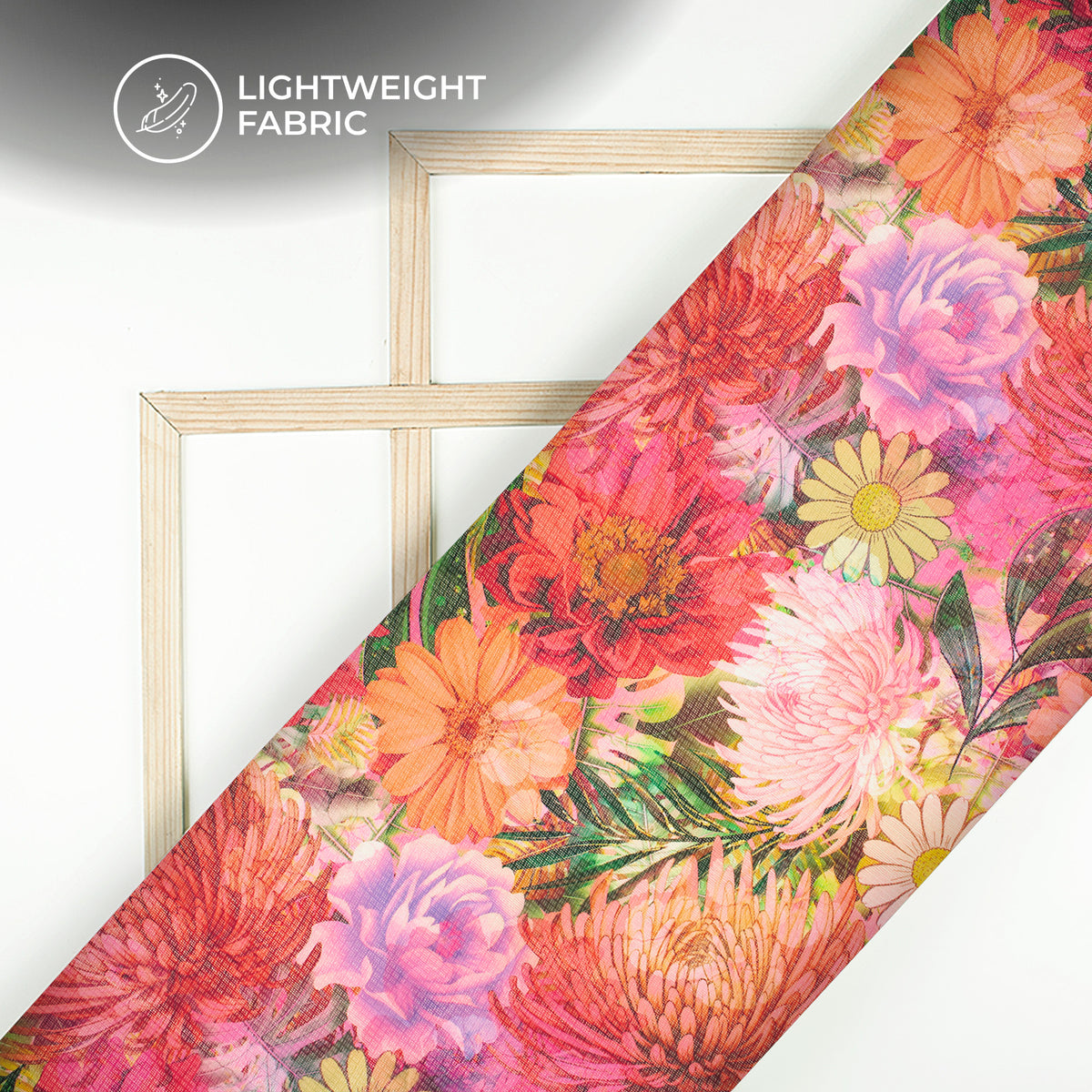 #1 Trend: Seamless Digital Print Floral Kota Doria Fabric For Fashionistas