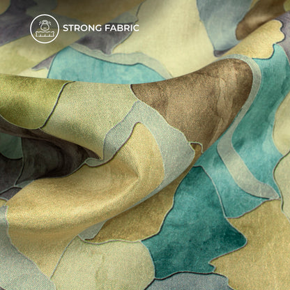 Dreampatch Drift - Designer Digital Print Flat Silk Fabric For Insta-Ready Fits