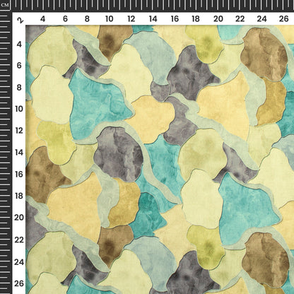 Dreampatch Drift - Designer Digital Print Flat Silk Fabric For Insta-Ready Fits