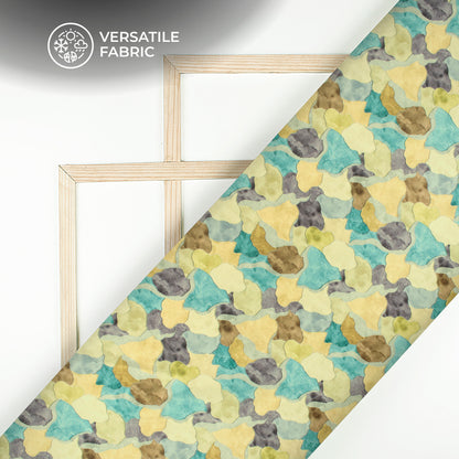 Dreampatch Drift - Designer Digital Print Flat Silk Fabric For Insta-Ready Fits