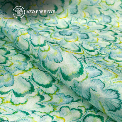 Seamless Classic Floral Digital Print Crepe Silk Fabric