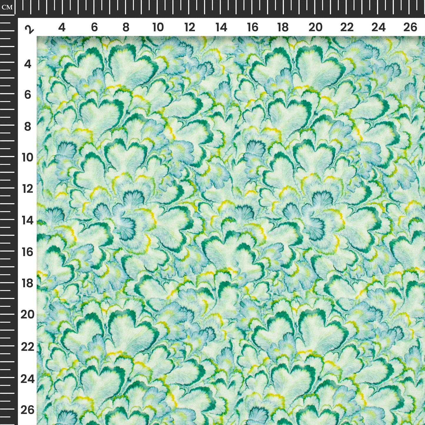Seamless Classic Floral Digital Print Crepe Silk Fabric