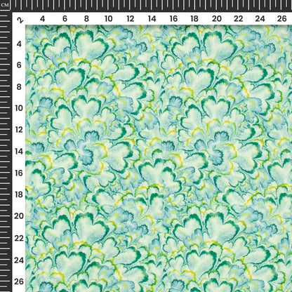Seamless Classic Floral Digital Print Crepe Silk Fabric