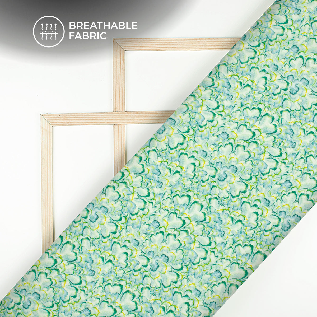 Seamless Classic Floral Digital Print Crepe Silk Fabric