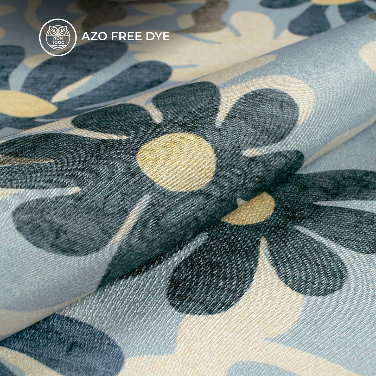 Bestselling Abstract Floral Digital Print Crepe Silk Fabric