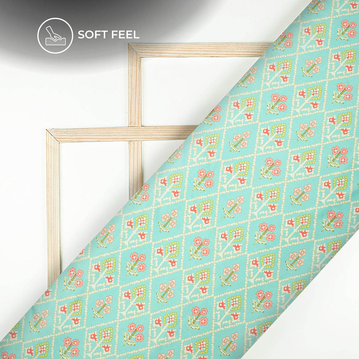 Buy Patola Digital Print Fabric Online - Japan Satin Material