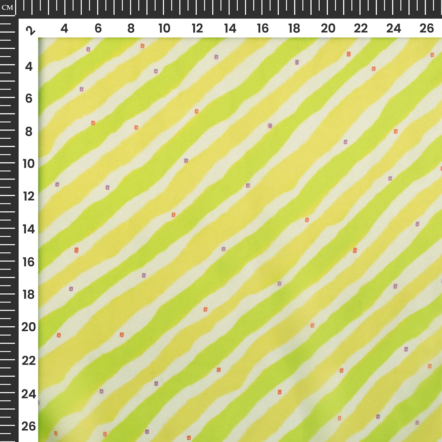 Mint Green Bandhani,Leheriya Digital Print Organza Satin Fabric