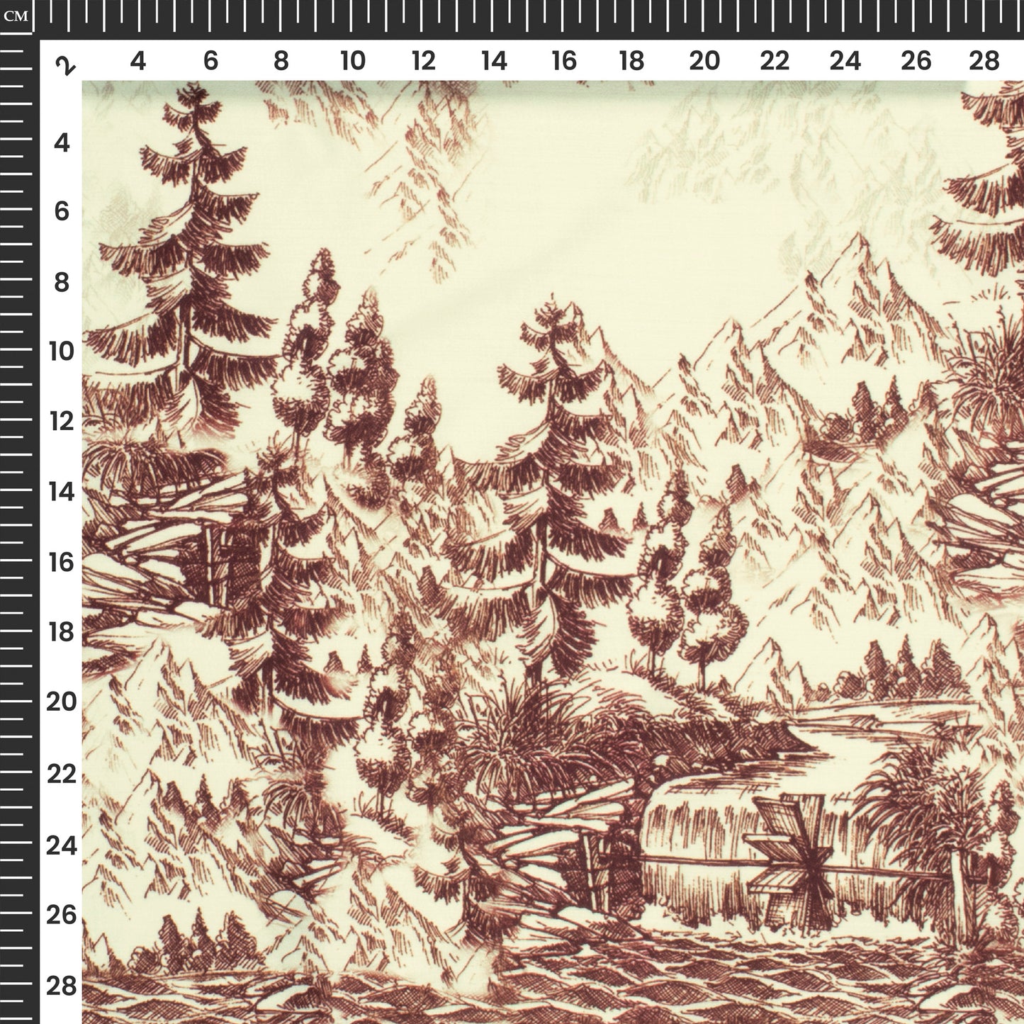 Trendy Tropical Toil Digital Print Poly Glazed Cotton Fabric