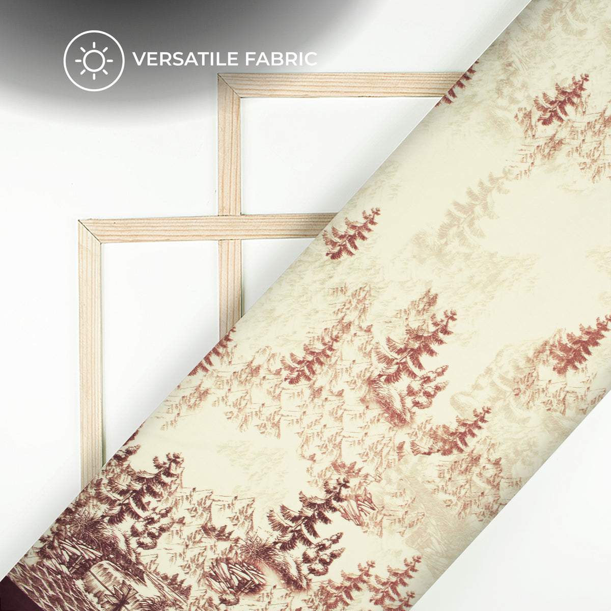 Trendy Tropical Toil Digital Print Poly Glazed Cotton Fabric