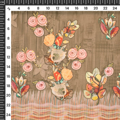 Blooming Daman Digital Print Poly Glazed Cotton Fabric