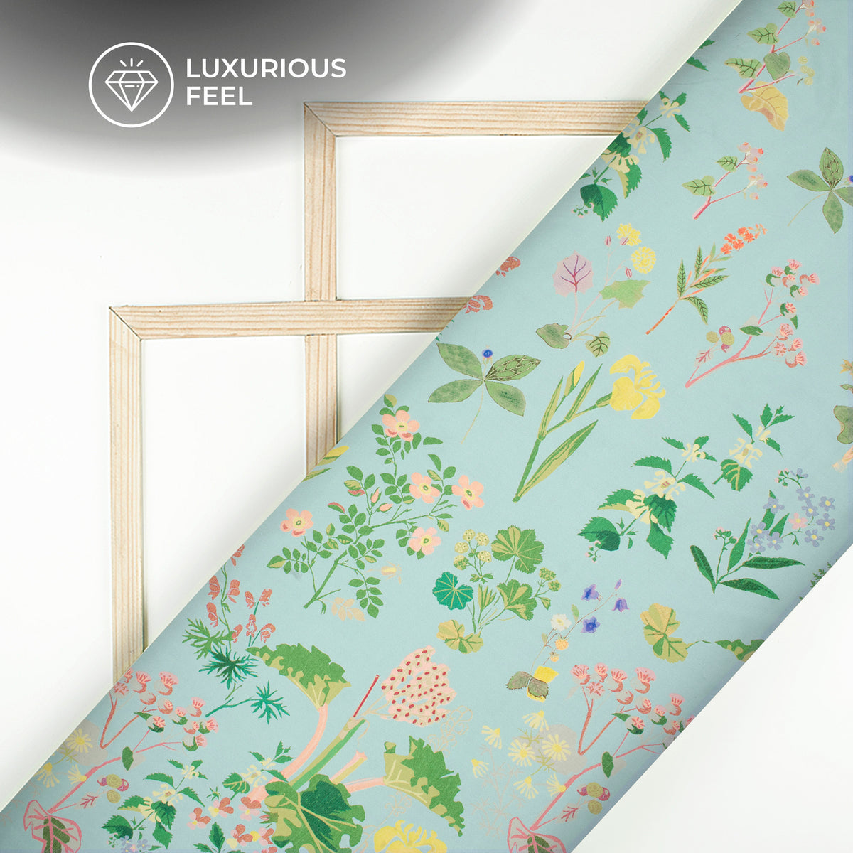Vintage Floral Digital Print Georgette Satin Fabric