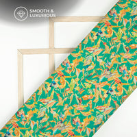 Multi-Color Floral Digital Print Viscose Uppada Silk Fabric
