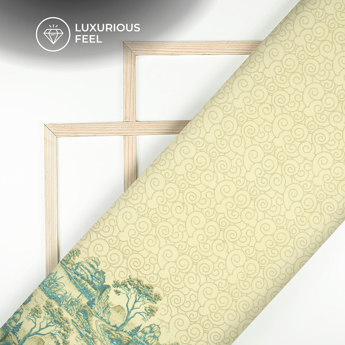 Yellow Tropical Digital Print Imported Satin Fabric