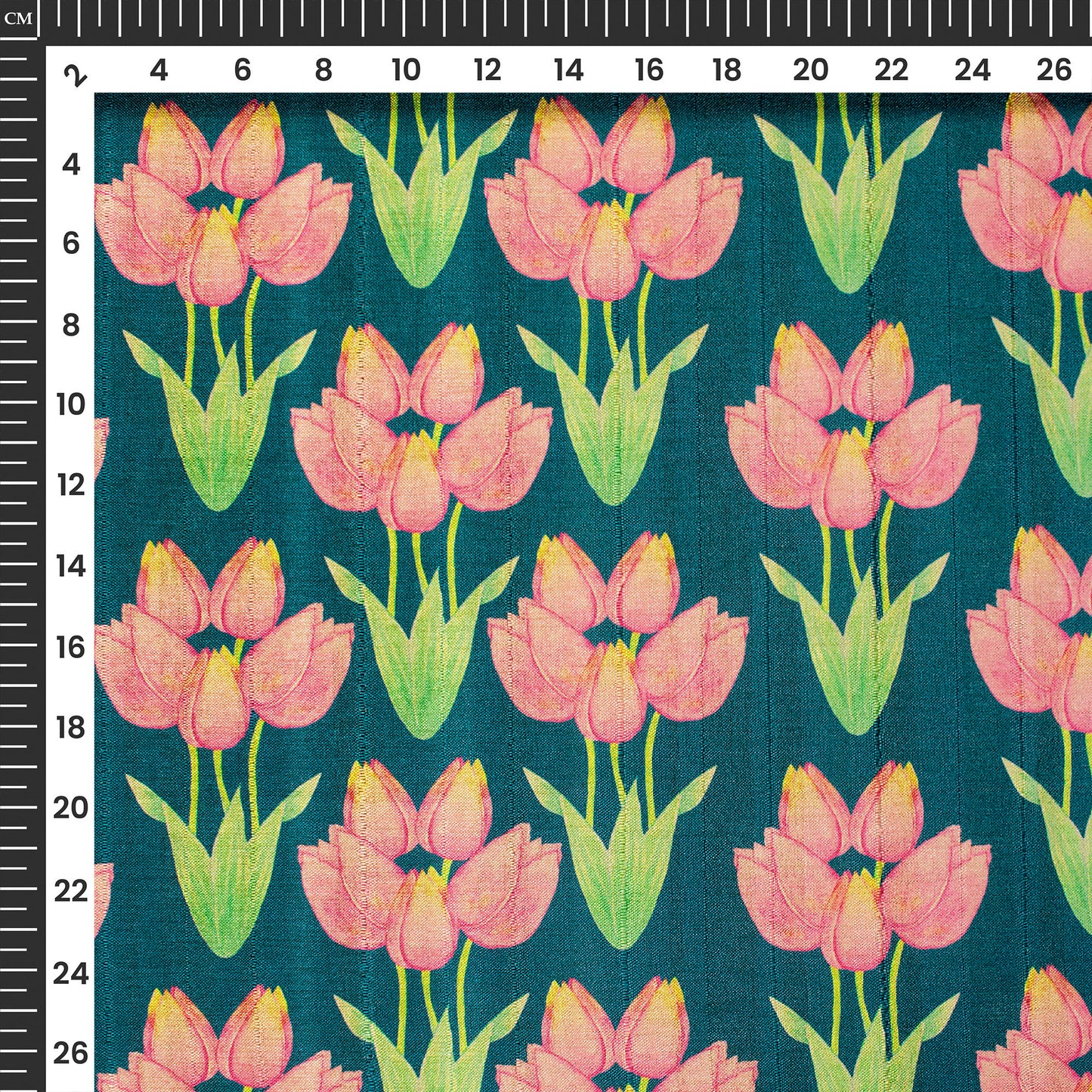 #1 Viral Lotus Fabric - Floral Art on OG Tusser Silk