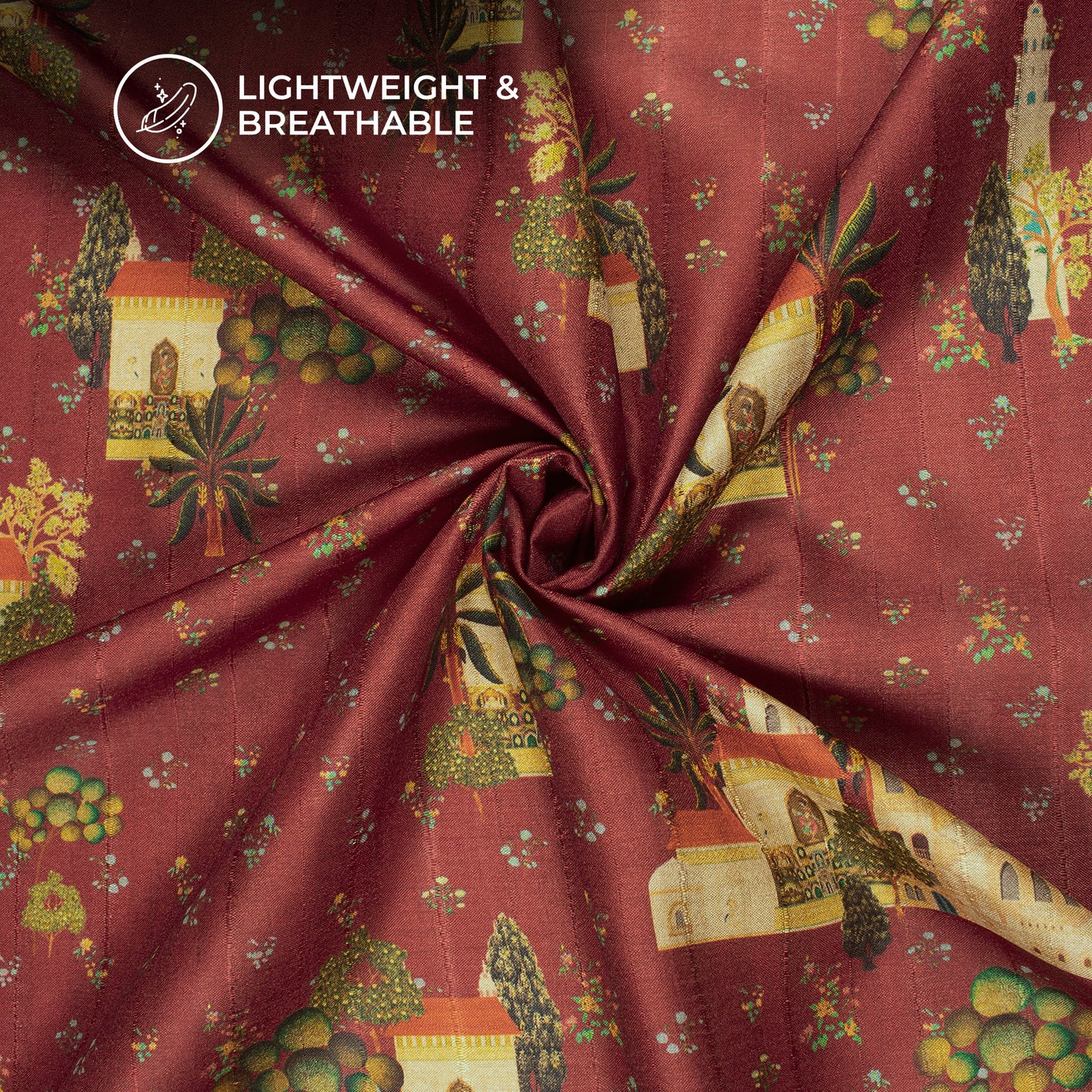 Vintage Bloom Vibe - #1 Art Tusser Silk Fabric 2025