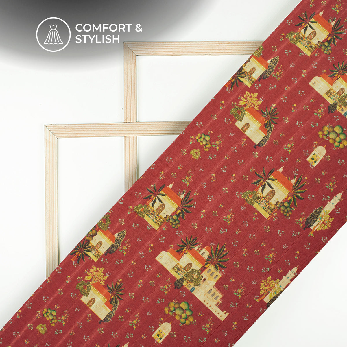 Vintage Bloom Vibe - #1 Art Tusser Silk Fabric 2025