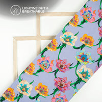 Heartfelt Hues Digital Print Viscose Natural Crepe -The Fabric Of Romance