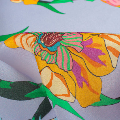 Heartfelt Hues Digital Print Viscose Natural Crepe -The Fabric Of Romance