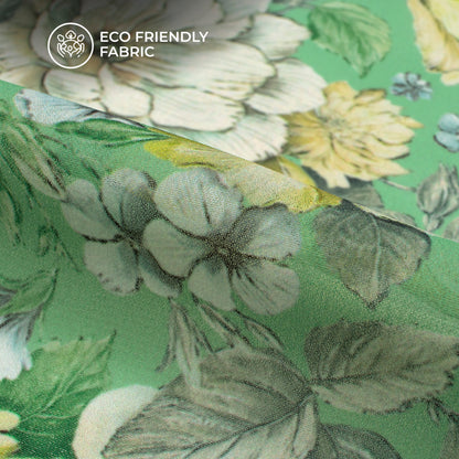 Vintage Botanica - Seamless Soft Lightweight Georgette Fabric