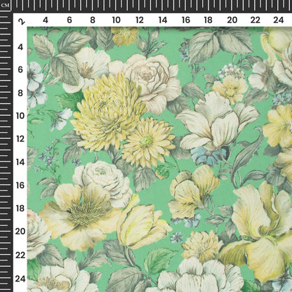 Vintage Botanica - Seamless Soft Lightweight Georgette Fabric