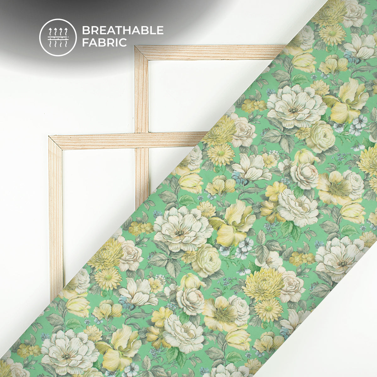 Vintage Botanica - Seamless Soft Lightweight Georgette Fabric