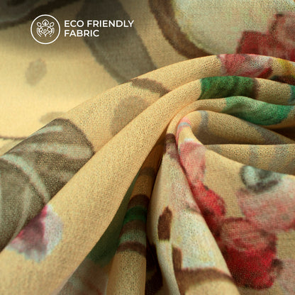 Golden Hour Botanica - Luxe Lightweight Georgette Fabric