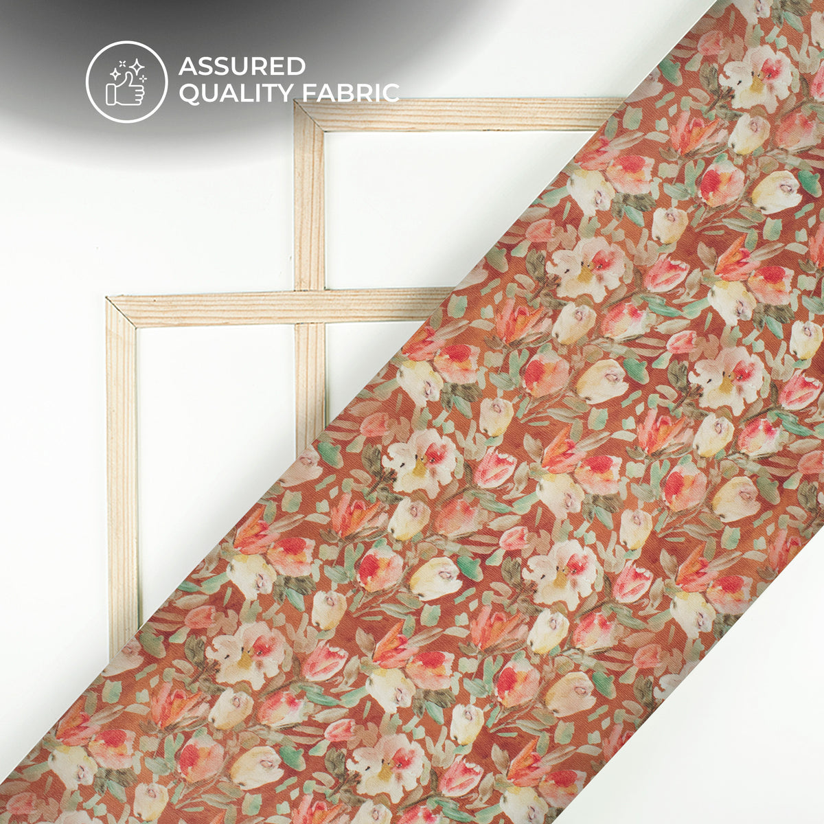 Seamless Rose Floral Digital Print Viscose Chinnon Chiffon Fabric