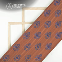 Ikkat Inpire Print Digital Print Art Tusser Silk Fabric