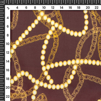 Chain Print Trendy Digital Print Poly Glazed Cotton Fabric
