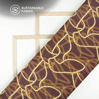 Chain Print Trendy Digital Print Poly Glazed Cotton Fabric