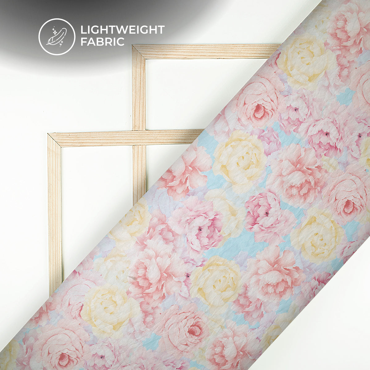 Romantic Watercolor Bloom Digital Print Shimmer Tissue Fabric – #1 Designer’s Choice