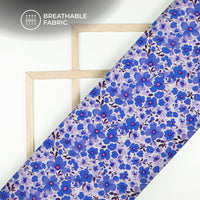 Royal Seamless Floral Geometric Digital Print Crepe Silk Fabric