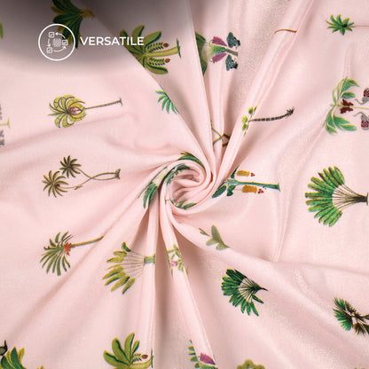 Tropical Mirage Velvet Digital Print Premium Velvet Fabric - Designer Edition