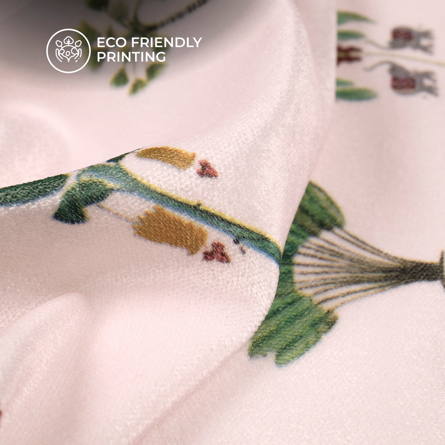 Tropical Mirage Velvet Digital Print Premium Velvet Fabric - Designer Edition