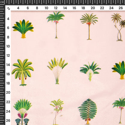 Tropical Mirage Velvet Digital Print Premium Velvet Fabric - Designer Edition