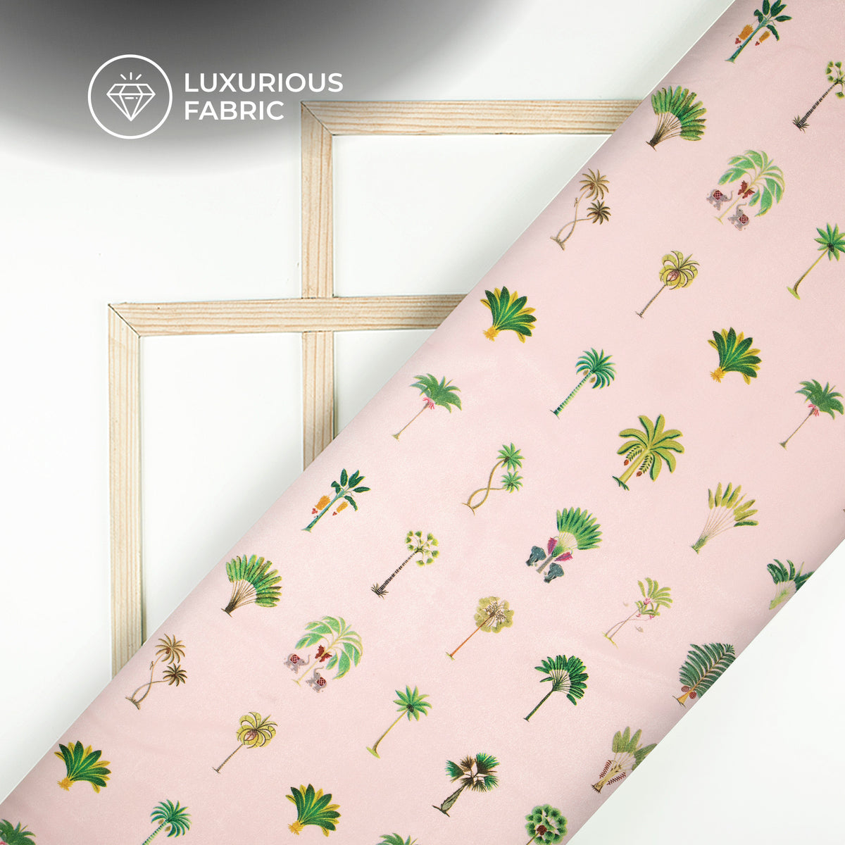 Tropical Mirage Velvet Digital Print Premium Velvet Fabric - Designer Edition