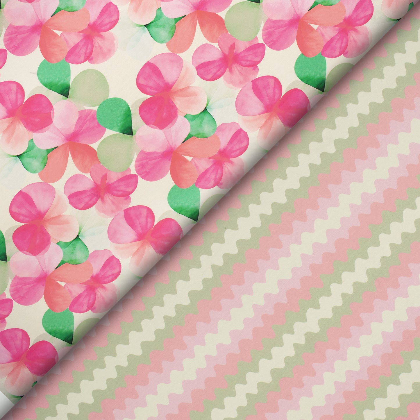 Aesthetic Floral Digital Print Muslin - Premium Customizable Fabric