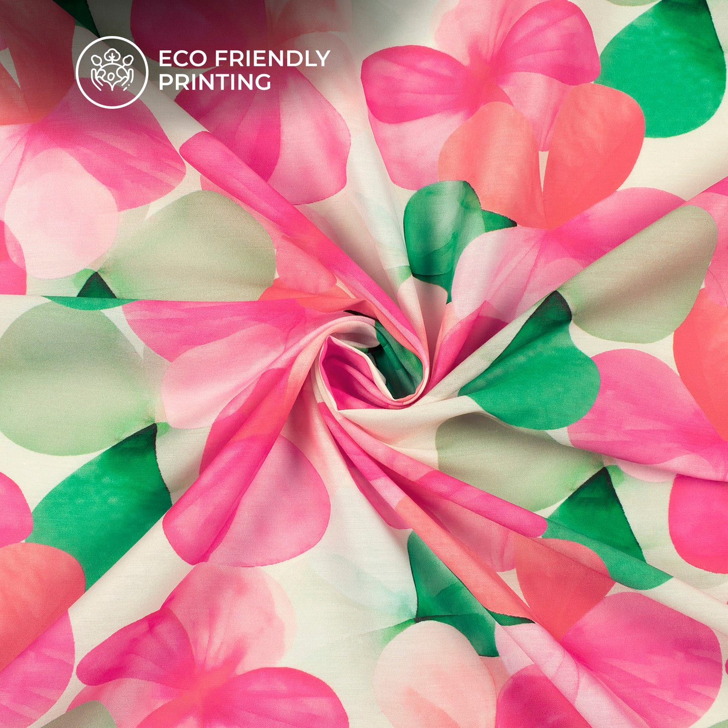 Aesthetic Floral Digital Print Muslin - Premium Customizable Fabric