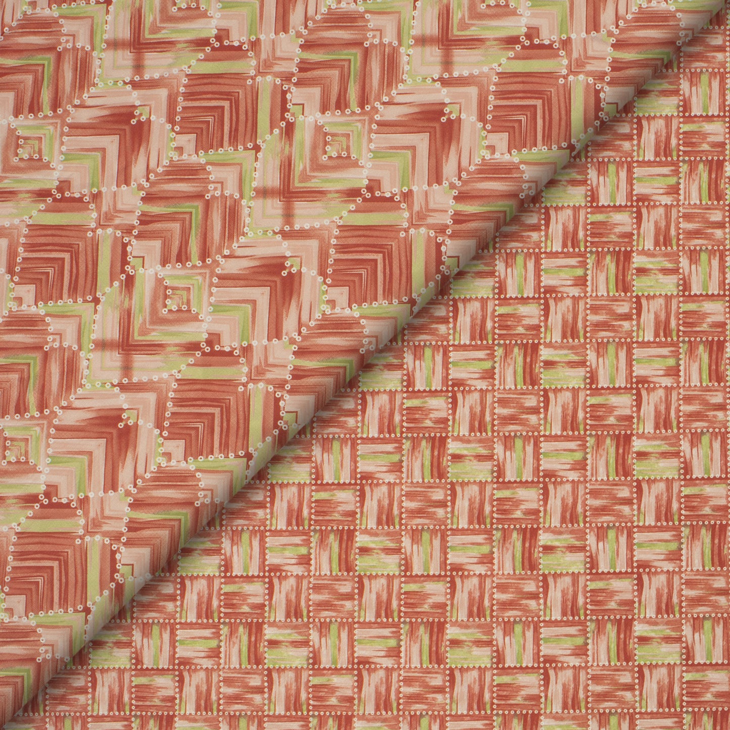 Seamless Modern Chevron Digital Print Muslin Fabric