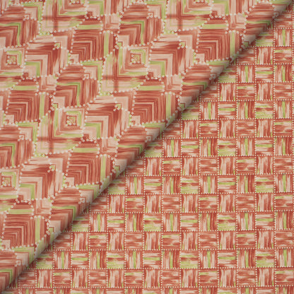 Modern Chevron Digital Print Muslin Fabric