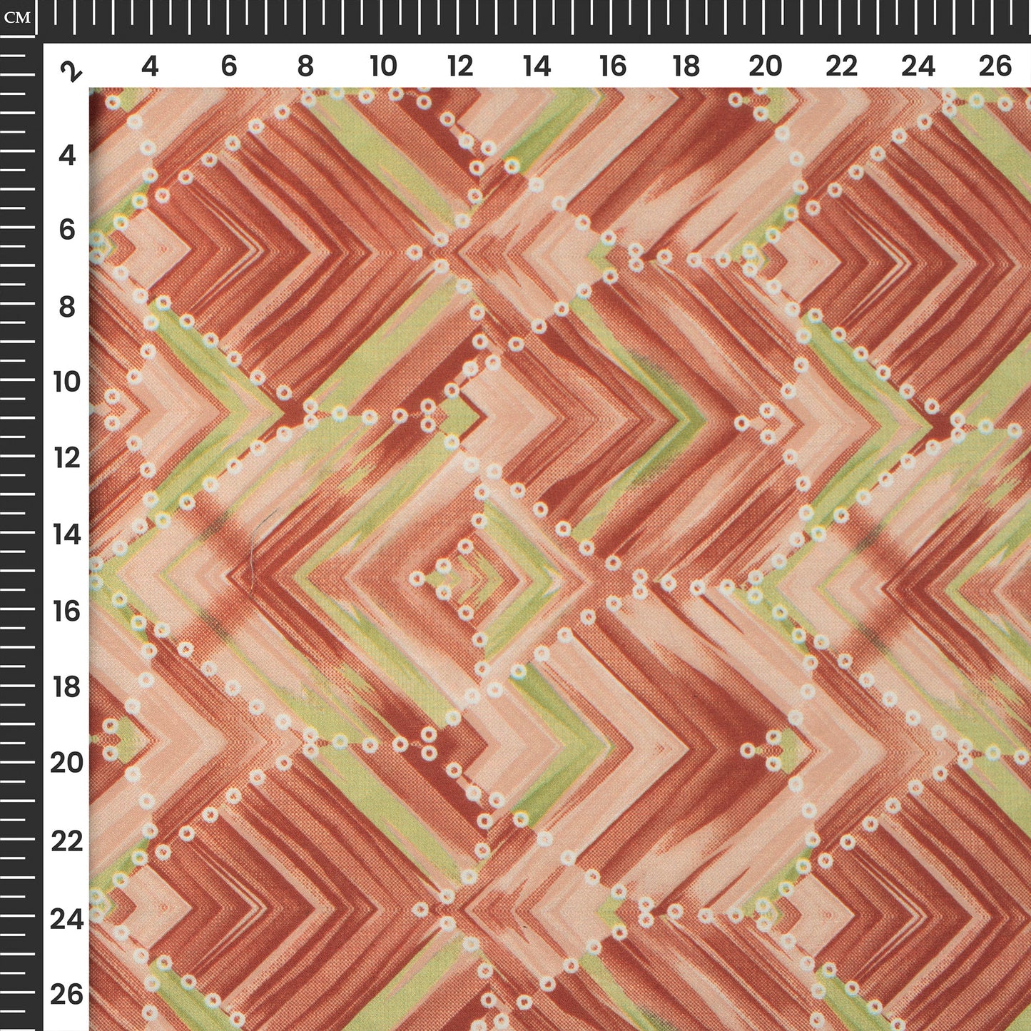 Modern Chevron Digital Print Muslin Fabric