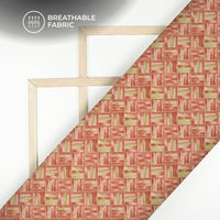 Seamless Modern Chevron Digital Print Muslin Fabric