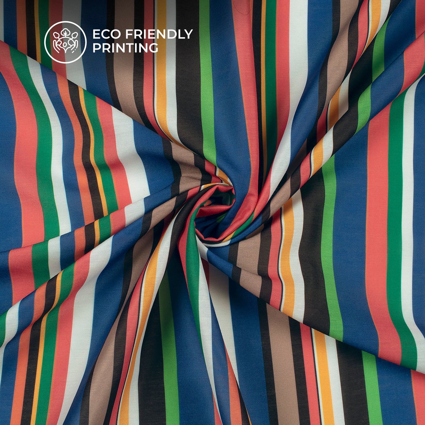 Linearity Stripes Digital Print Muslin Fabric