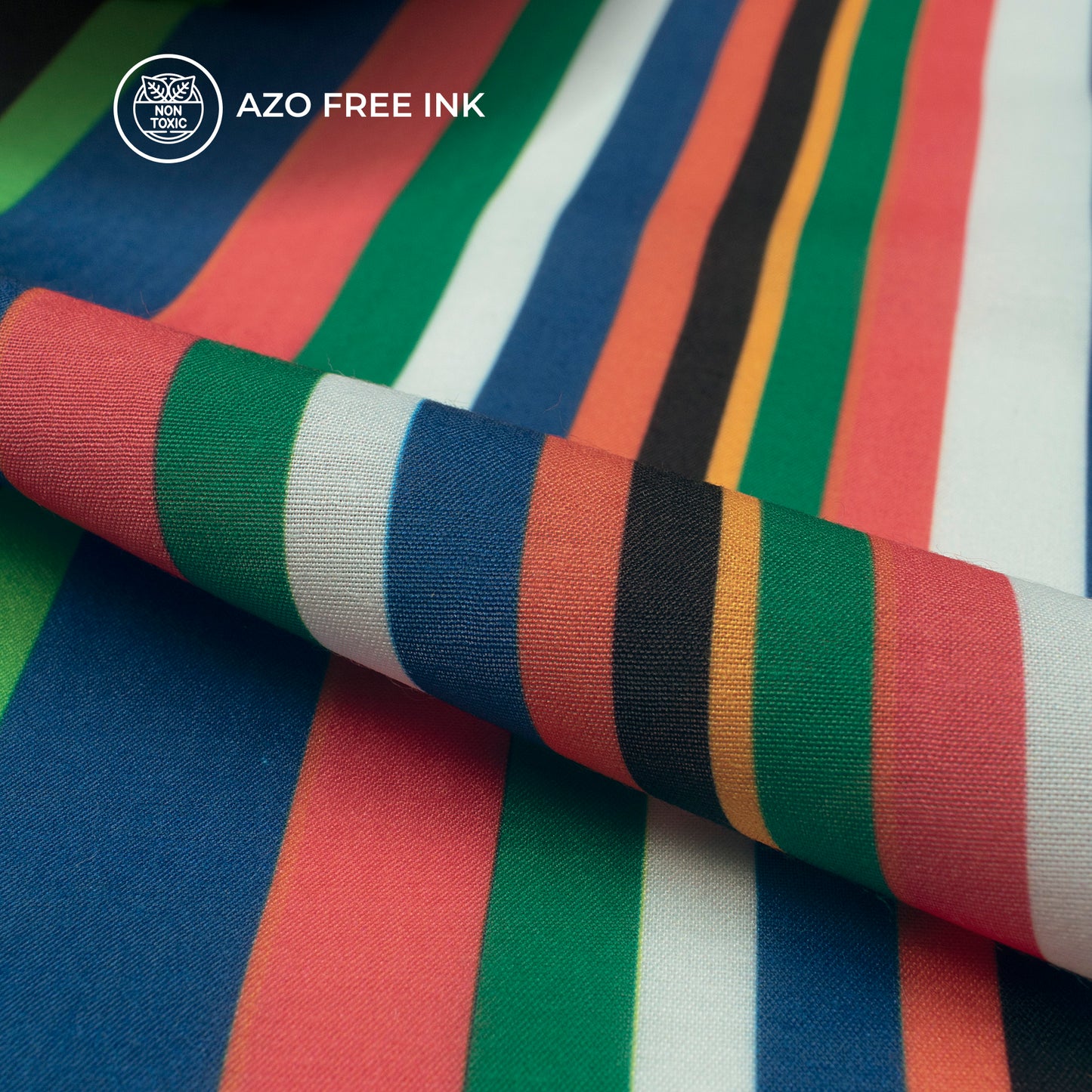 Linearity Stripes Digital Print Muslin Fabric