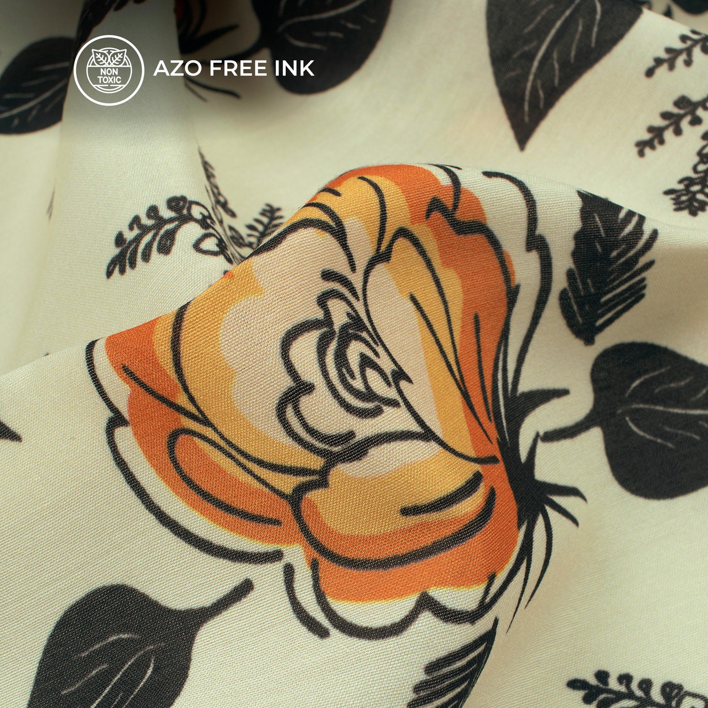 Seamless Blossoms Floral Digital Print Muslin Fabric