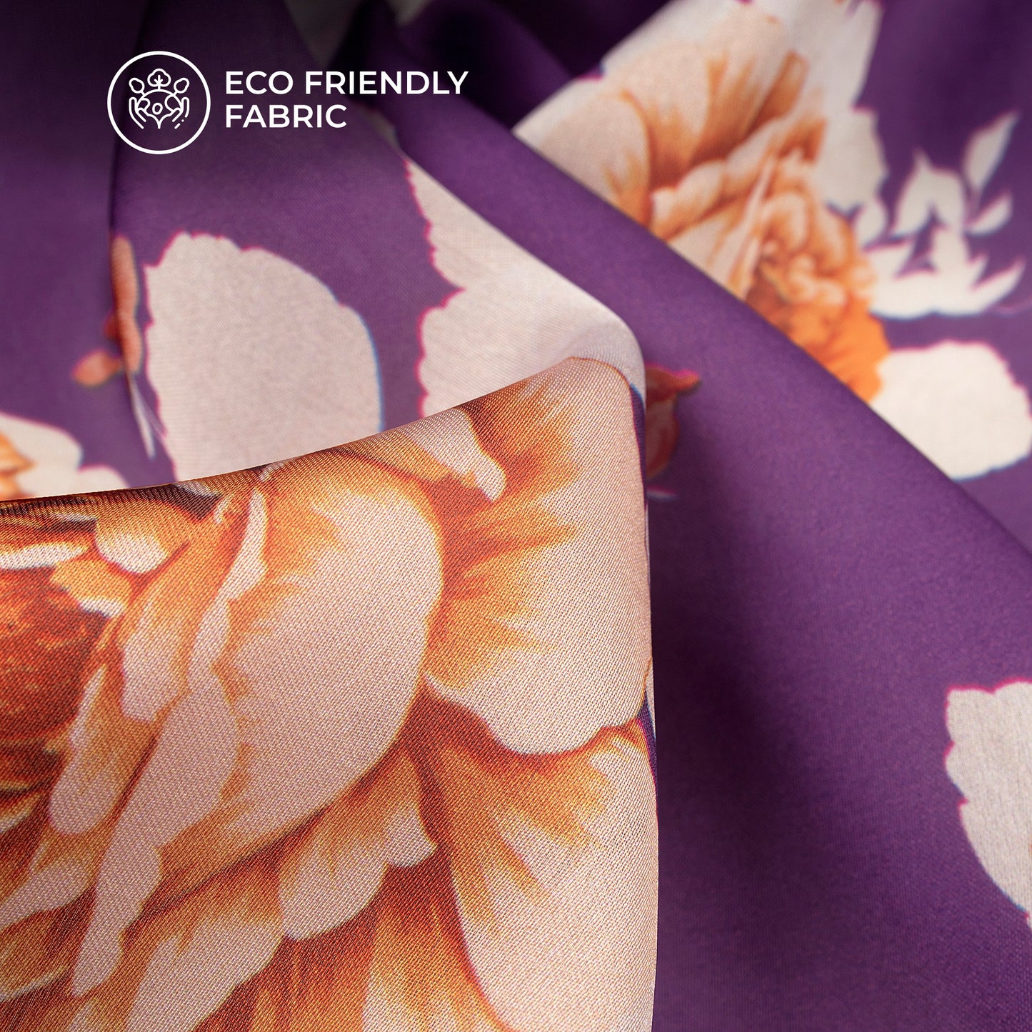 Clusters Of Vintage Floral Digital Print Lightweight Georgette Fabric