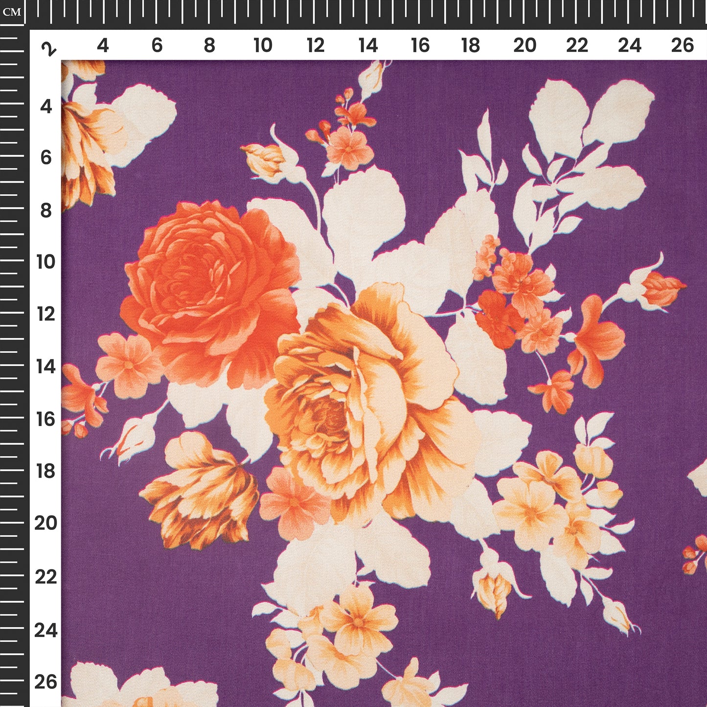 Clusters Of Vintage Floral Digital Print Lightweight Georgette Fabric