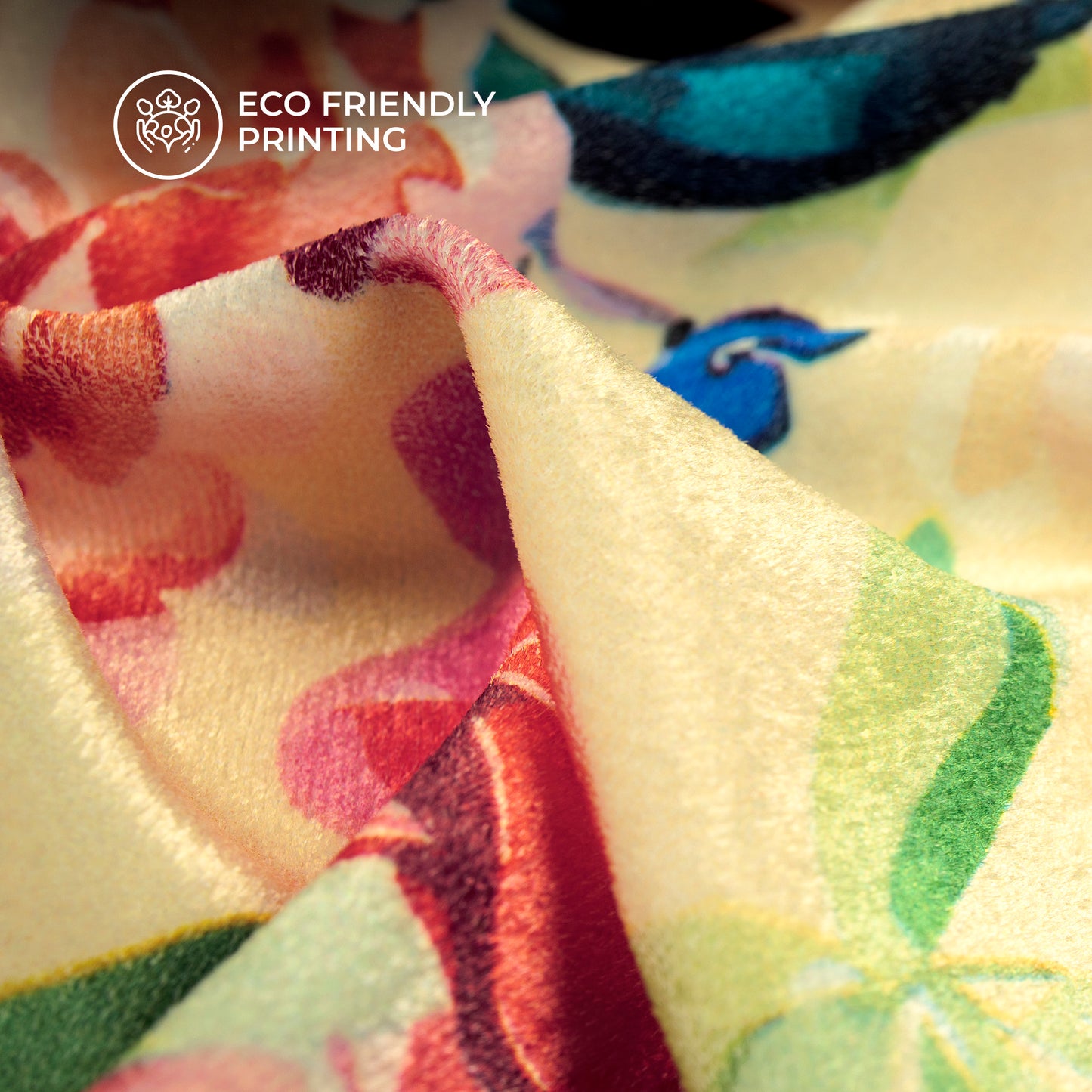 2025 Trendy Seamless Floral Digital Print Premium Velvet Fabric