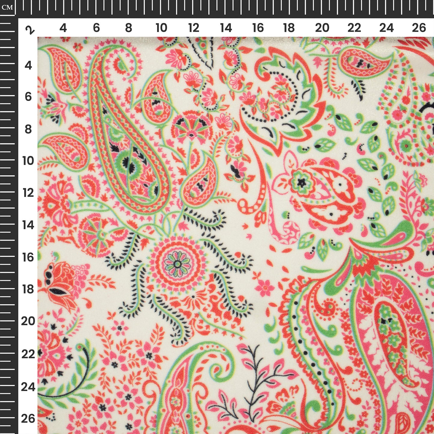 Classic paisley Digital Print Velvet Fabric (Width 54 Inches)