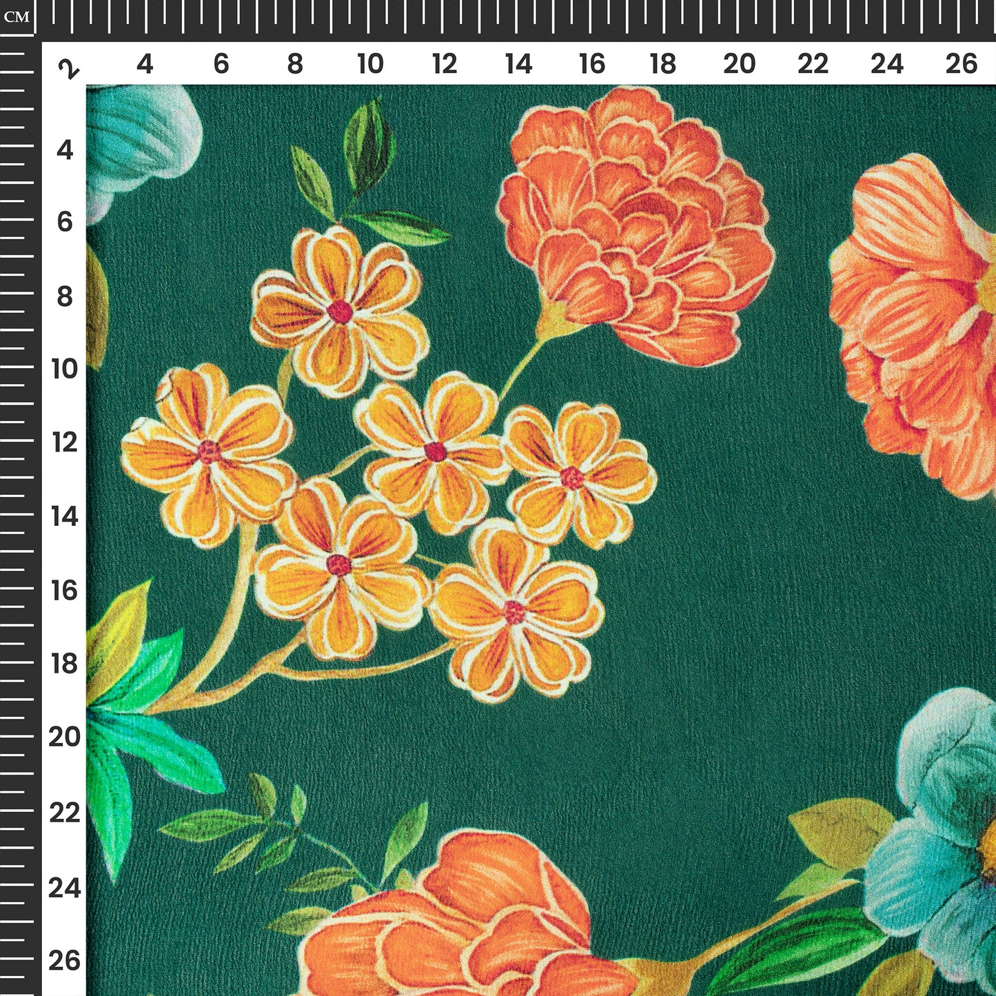 Premium Floral Digital Print Viscose Chinnon Chiffon Fabric – Business Catalogue